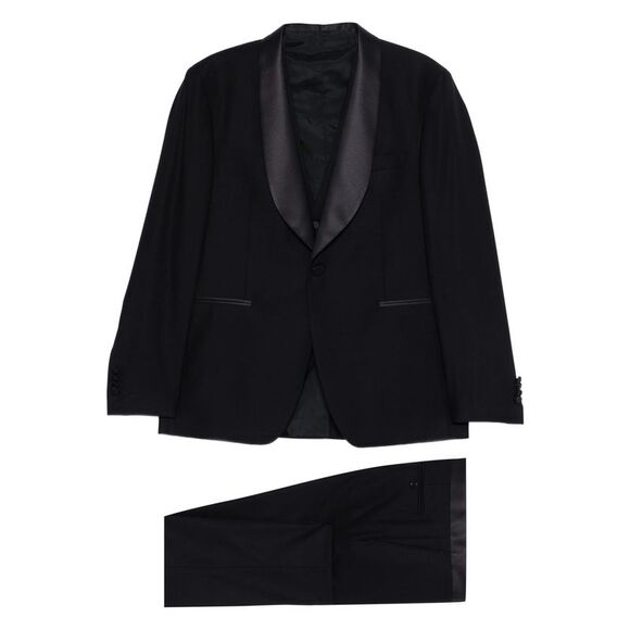 Tagliatore Black Suits - Single Breasted Suits Men